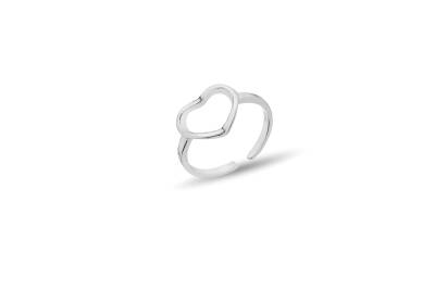 ADJUSTABLE HEART-SHAPED RING - 1