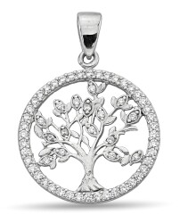 LIFE TREE FIGURE STONE PENDANT - 1