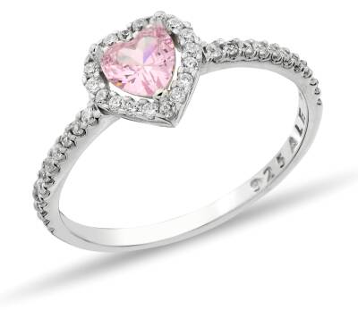 ANILLO CIRCONITA PIEDRA ROSA - 1