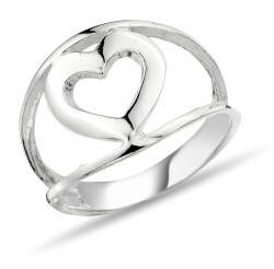 ANILLO FIGURA CORAZÓN SIN PIEDRA - 1