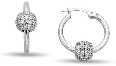 BALL STONE ZIRCON EARRINGS - 1