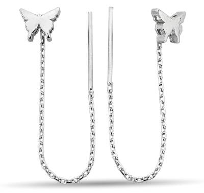 BUTTERFLY FIGURE CHAIN ​​EARRINGS - 1