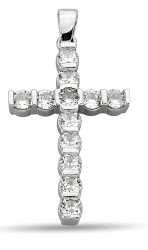 CROSS PENDANT ZIRCONIA STONE - 1