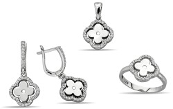 CLOVER FIGURE STONE ZIRCON SET - 1