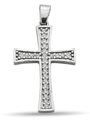 COLGANTE CRUZ LITE CON PIEDRA ZIRCONIA - 1