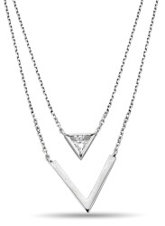 LANT DUBLU TRIANGUL ZIRCON - 1