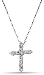 CROSS FIGURE ZIRCON NECKLACE - 1