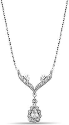 DROP FIGURE ZIRCON NECKLACE - 1