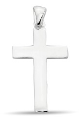 STRAIGHT CROSS STONELESS PENDANT - 1