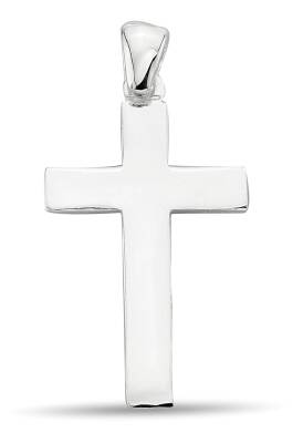 STRAIGHT CROSS STONELESS PENDANT - 1