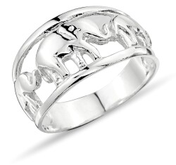 ELEPHANT FIGURE STONELESS RING - 1