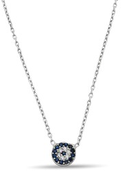 EYE BEAD ZIRCON NECKLACE - 1