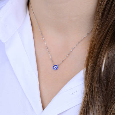 EYE BEAD ZIRCON NECKLACE - 3