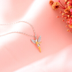 FAIRY FIGURE ZIRCON NECKLACE - 2