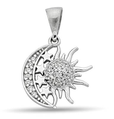 SUN AND MOON STONE PENDANT - 1