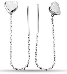 HEART CHAIN ​​EARRINGS - 1