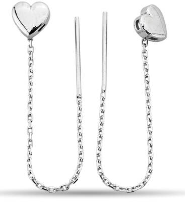 HEART CHAIN ​​EARRINGS - 1