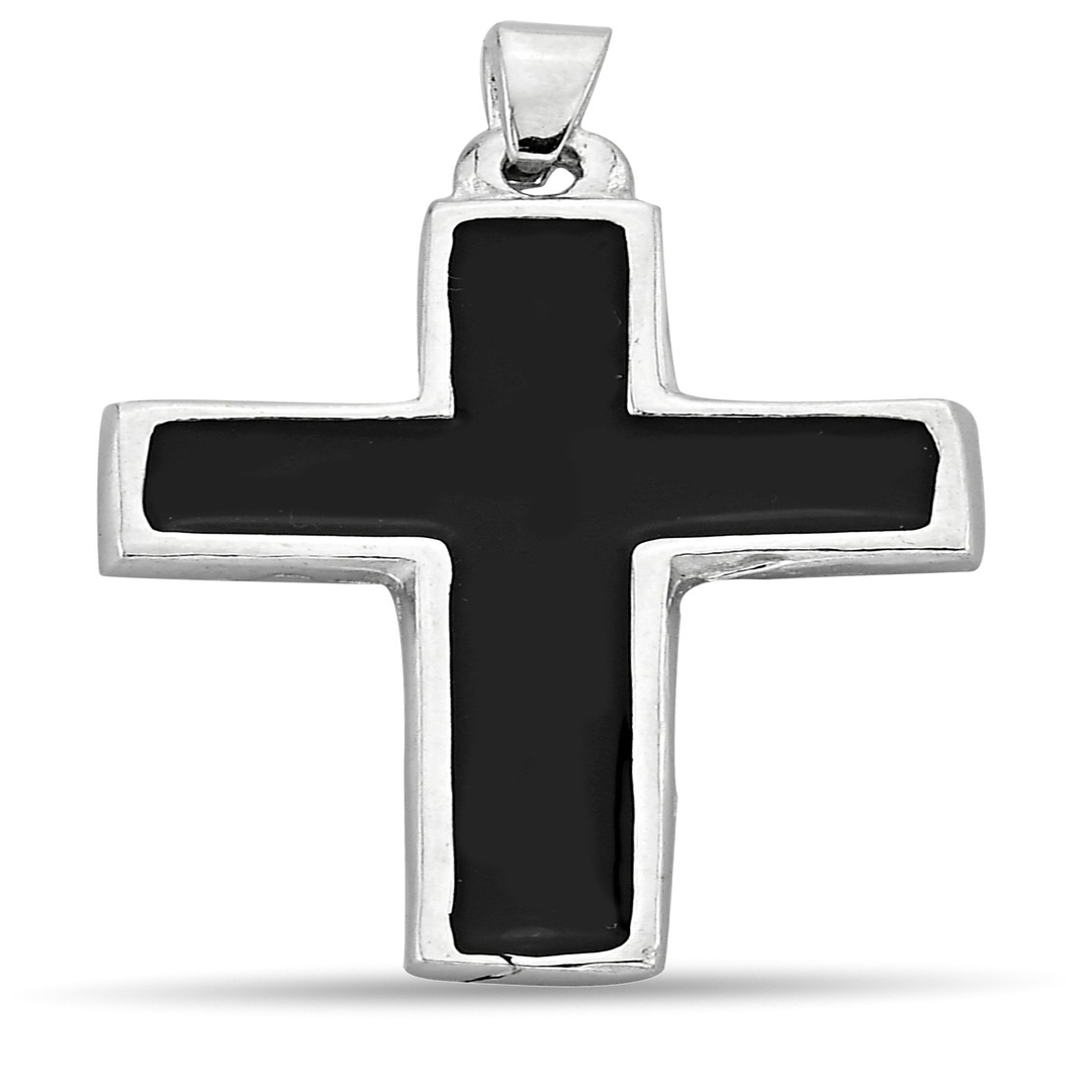 POLYESTER CROSS PENDANT