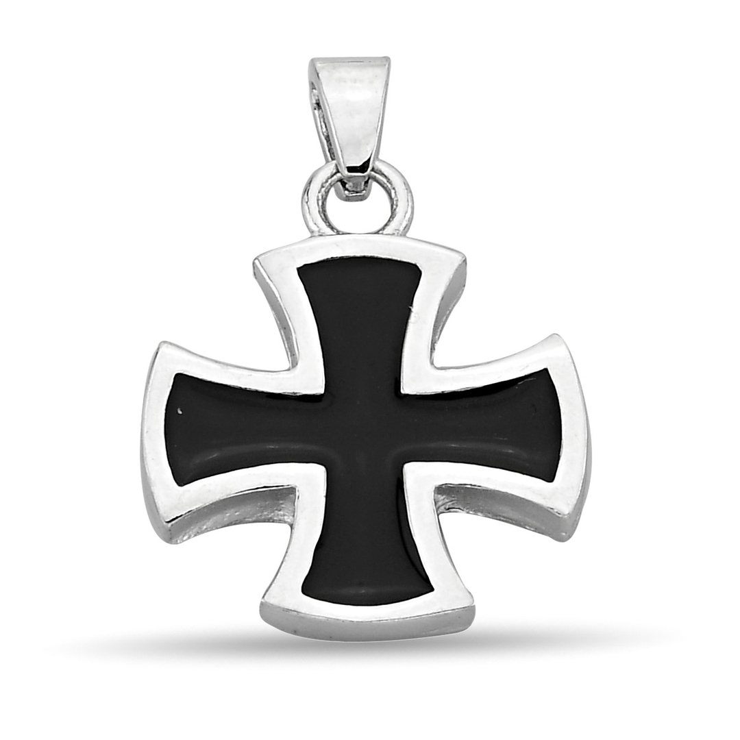 POLYESTER CROSS PENDANT