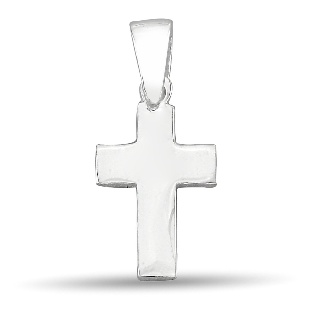 LITE STRAIGHT CROSS STONELESS PENDANT