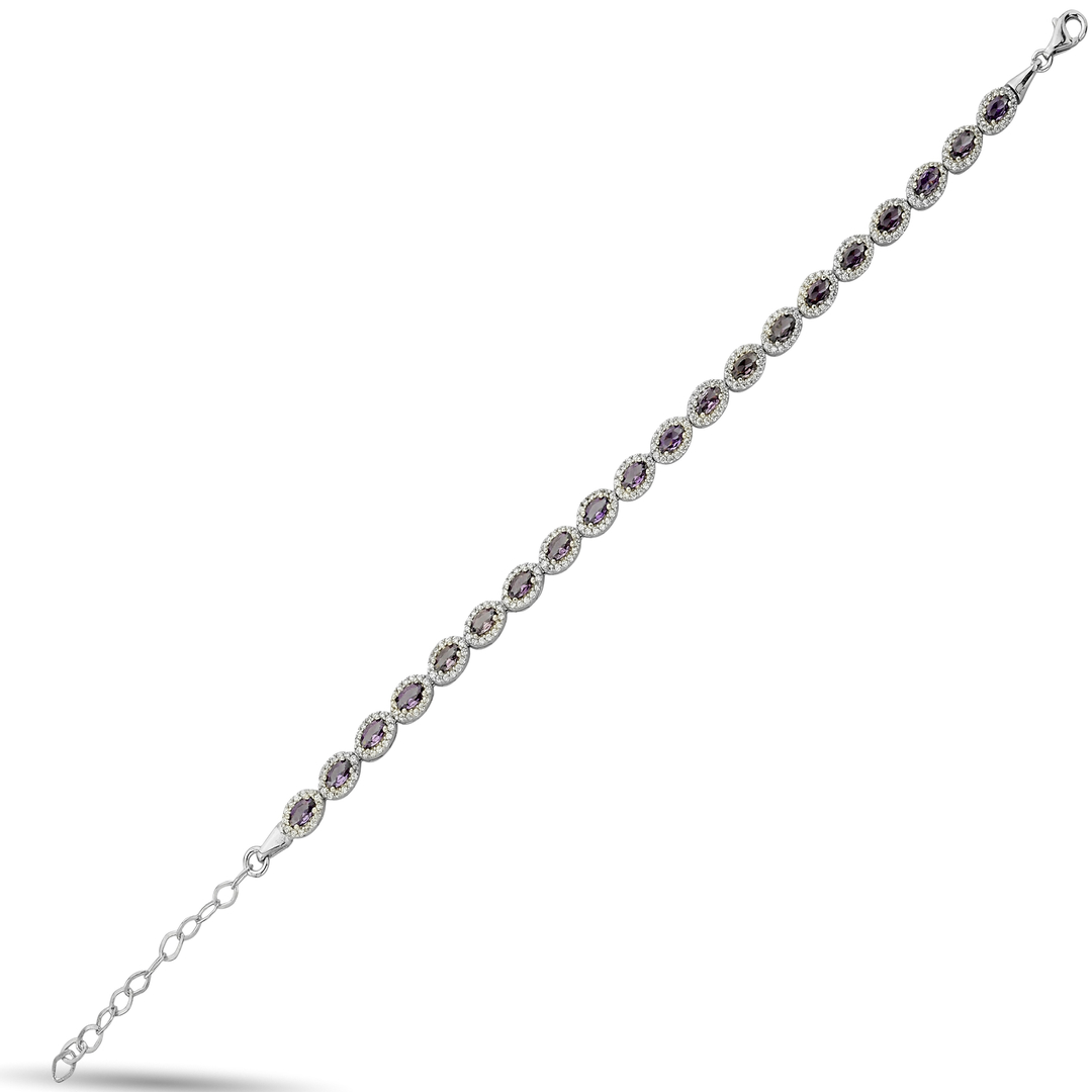 OVAL STONE ZIRCON BRACELET