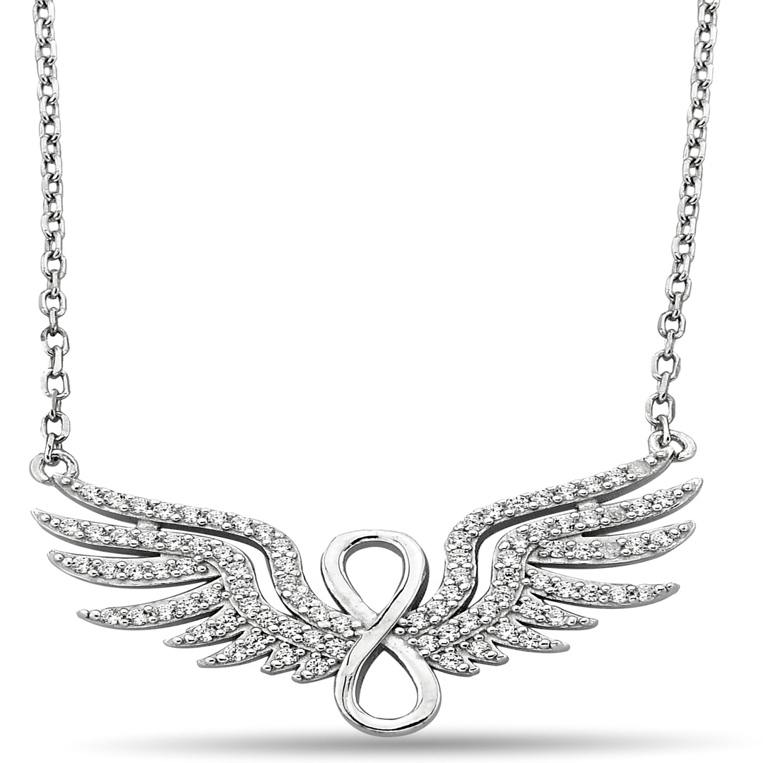 INFINITY ANGEL ZIRCON NECKLACE