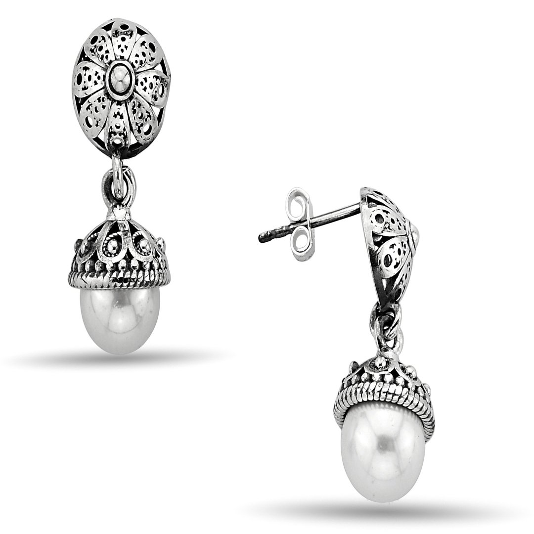 PEARL STONE EARRINGS