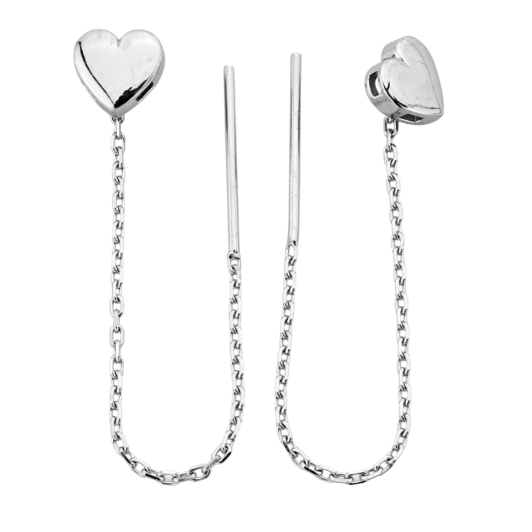 HEART CHAIN ​​EARRINGS