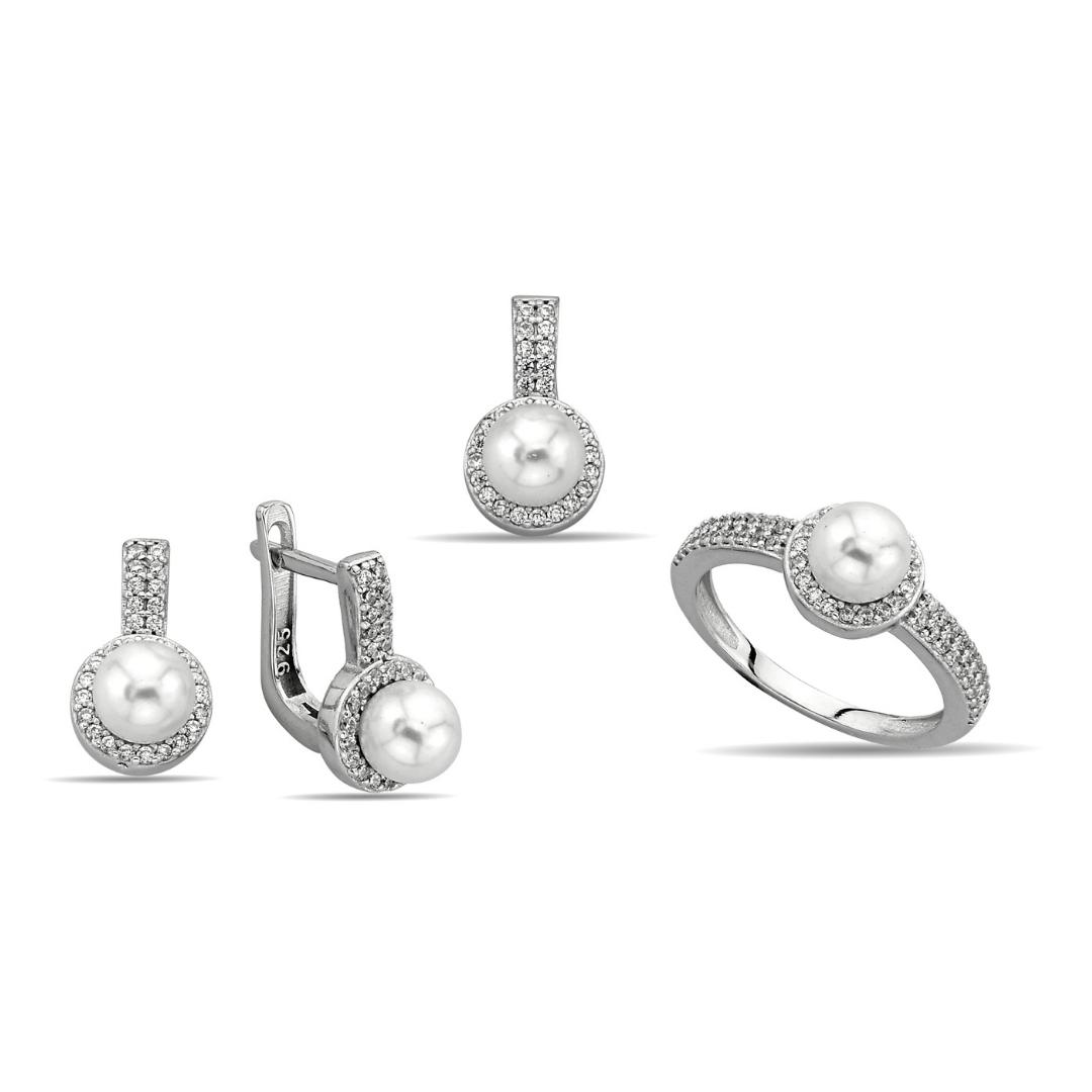 PEARL STONE ZIRCON SET