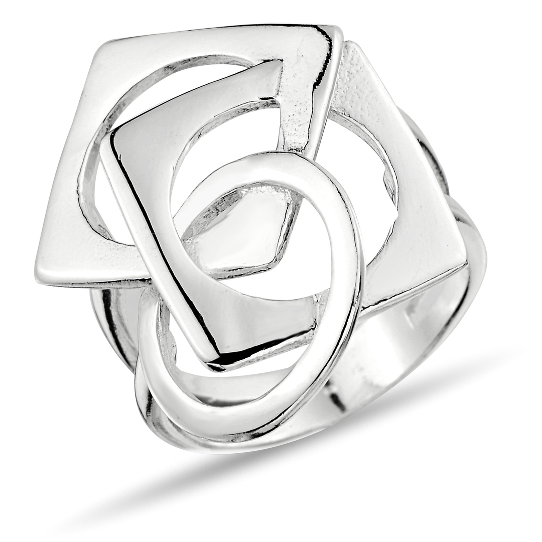 GEOMETRIC FIGURE STONELESS RING