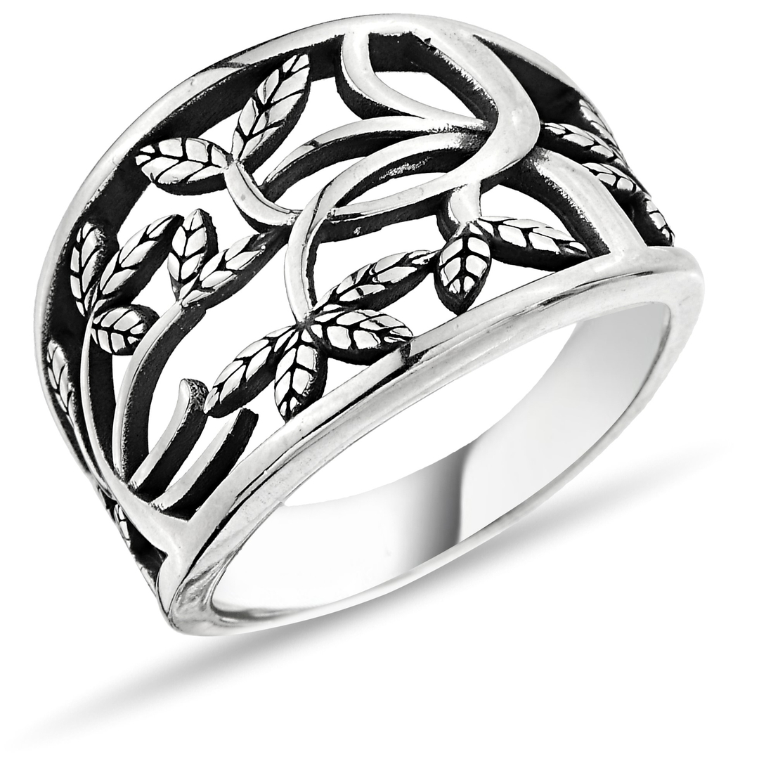 LEAF FIGURE STONELESS RING