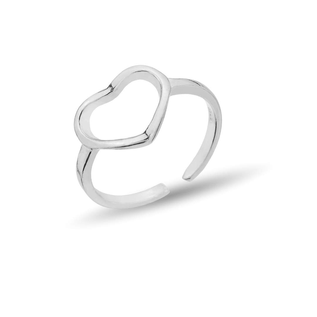 ADJUSTABLE HEART-SHAPED RING