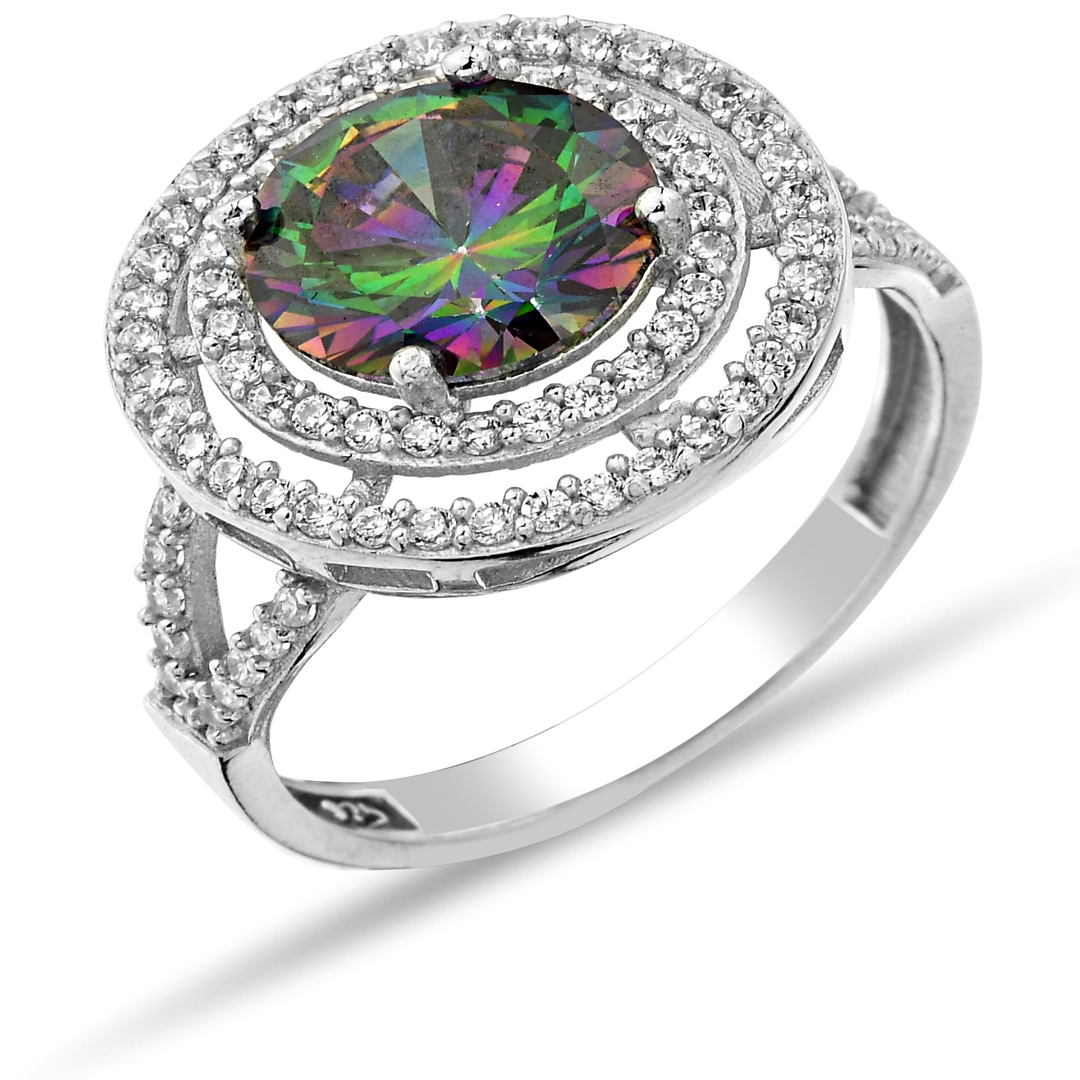 MYSTIC TOPAZ ZIRCON RING