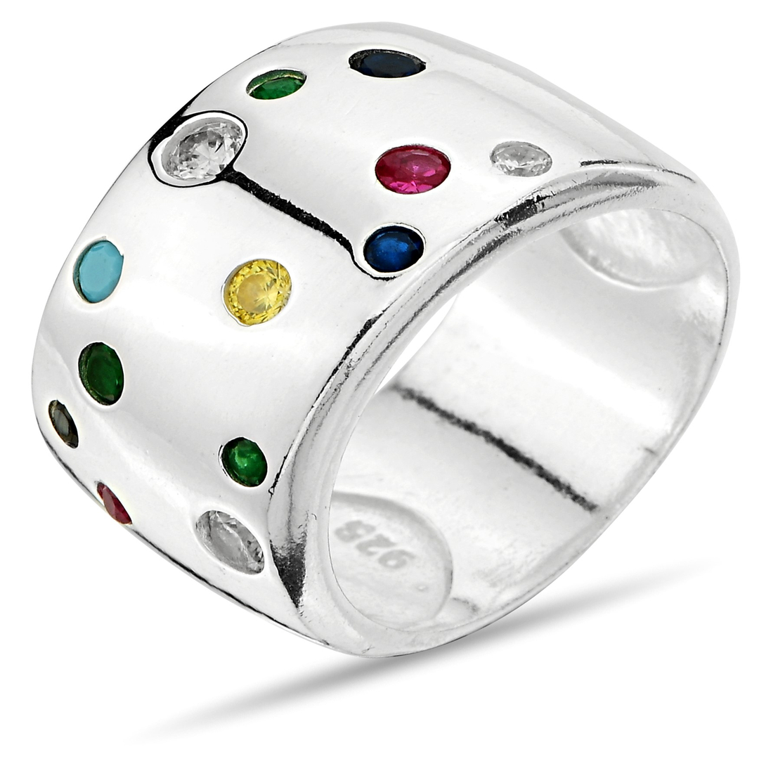 COLORED STONE RING