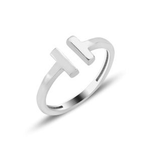 Geometric Minimal Silver Ring
