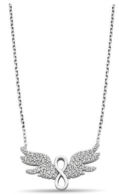 INFINITY ANGEL ZIRCON NECKLACE - 1