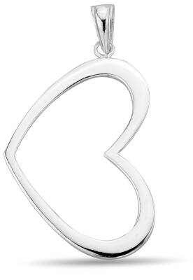 HEART STONELESS PENDANT - 1