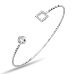 LIGHT WEIGHT ZIRCONIA STONES BANGLE - 1