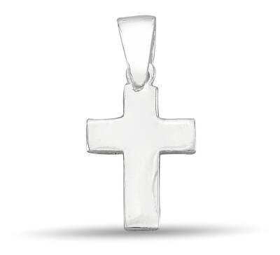 LITE STRAIGHT CROSS STONELESS PENDANT - 1