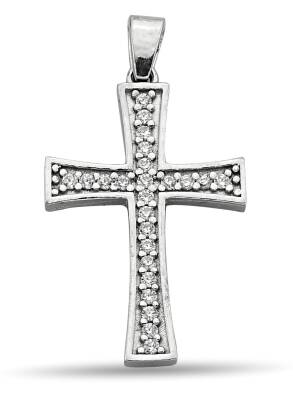 LITE CROSS PENDANT WITH ZIRCONIA STONE - 1