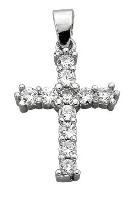 LITE CROSS PENDANT WITH ZIRCONIA STONE - 1