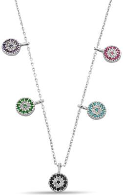 MIX EYE ZIRCON NECKLACE - 1