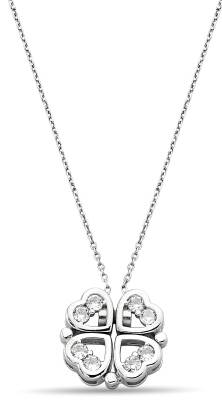 OPENING CLOVER ZIRCON NECKLACE - 1