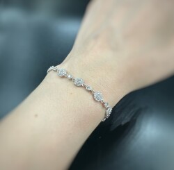 OVAL STONE ZIRCON BRACELET - 2