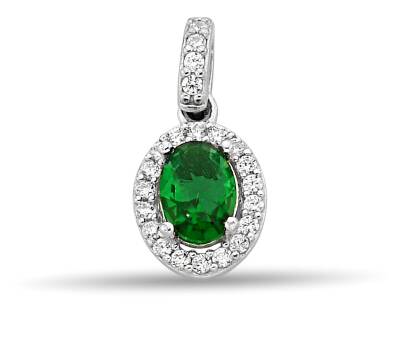 PENDANT OVAL PIATRA DE ZIRCON - 1