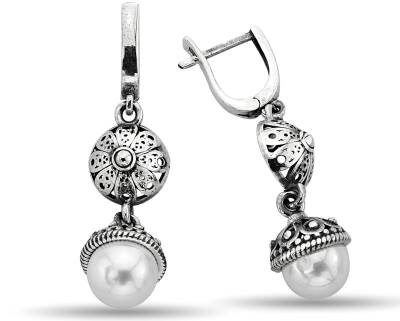 PEARL FIGURE EARRINGS - 1