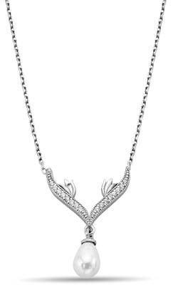 PEARL FIGURE ZIRCON NECKLACE - 1