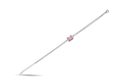 PINK STONE ZIRCON BRACELET - 1