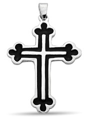 POLYESTER CROSS PENDANT - 1