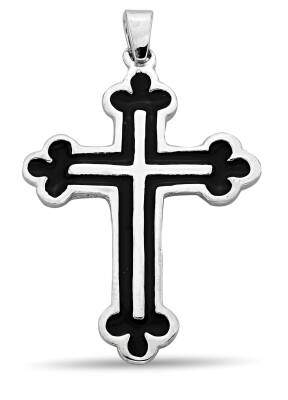 POLYESTER CROSS PENDANT - 1